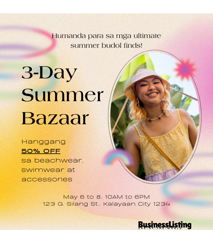 3 Day Summer Bazaar 3 Day Summer Bazaar - Image 1