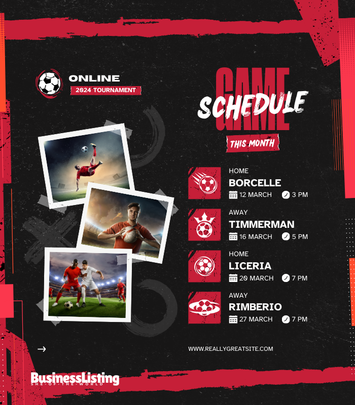 Online Game Schedule Online Game Schedule - Image 1